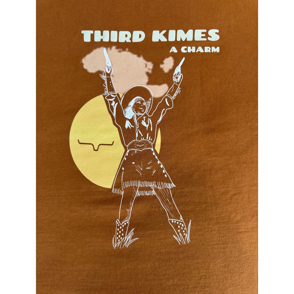 NWT Kimes Ranch Third Kimes A Charm Cowgirl Graphic Tee Rust XL - Picture 4 of 9
